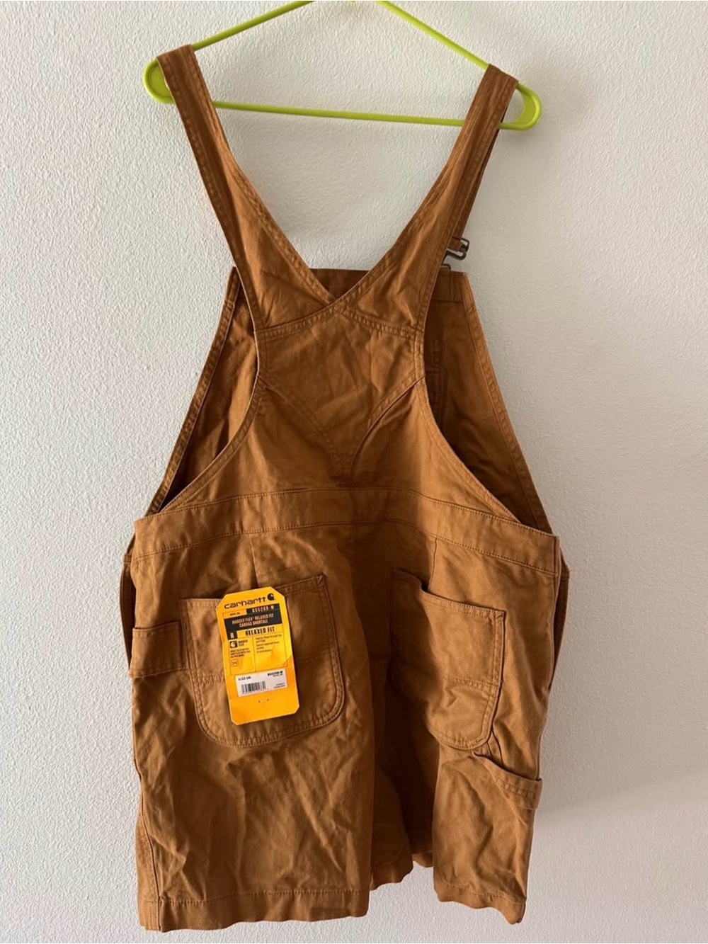 Carhartt Brown W’s Short Overalls - Picture 2 of 3